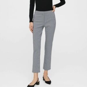 Theory Women’s Slim Kick Pant In Stretch Houndstooth Cropped Trousers Size 8